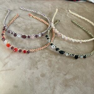 NWOT Beaded Headbands in Various Colors